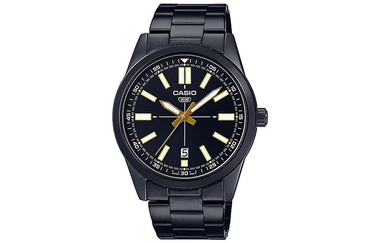

CASIO Мужские стандартные черные часы MTP-VD02B-1E