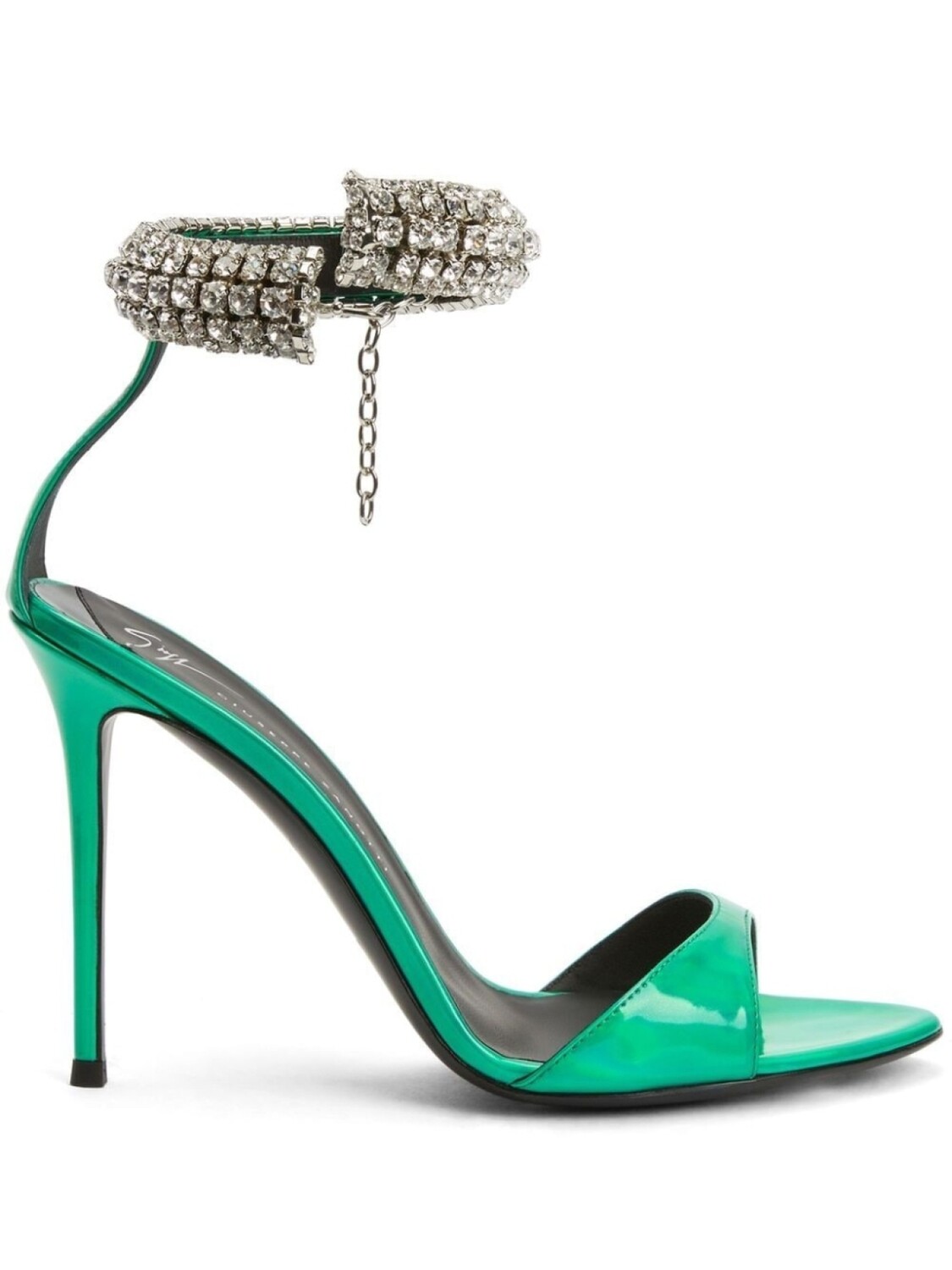 

Giuseppe Zanotti босоножки Intriigo Bijoux 105, зеленый