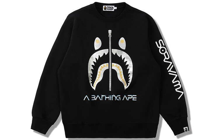 Свитшот Hajimesorayama X Bape X Hajime Sorayama Collection унисекс A Bathing Ape, черный — фото 3