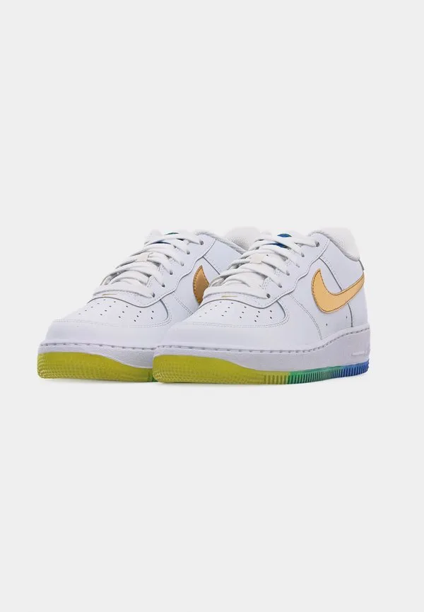 Кроссовки air force 1, белые/металлик золотистый/цвет soar/звуковой желтый/малахит Nike Sportswear, White/Metallic Gold-Coloured/Soar/Sonic Yellow/Malachite — фото 3