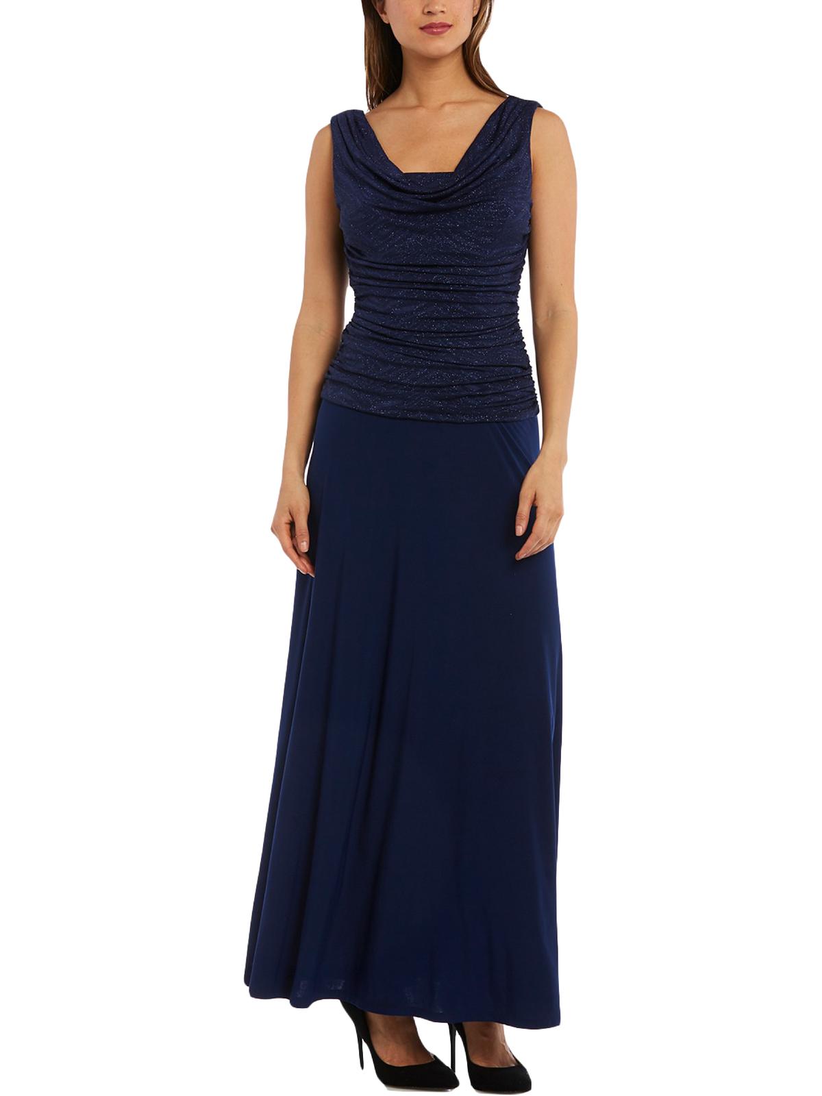 

Женское блестящее вечернее платье полной длины R&M Richards