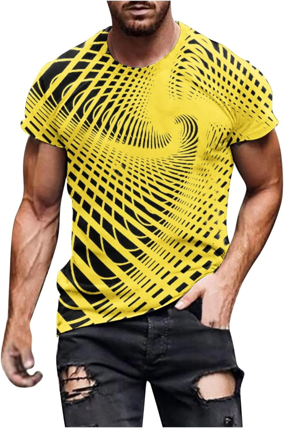 

Футболка с 3D-принтом и оптической иллюзией