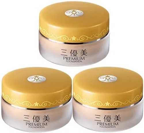 Тональная основа Miyubi Premium Medicated Foundation, светло-бежевый, набор из 3 шт, 25 г