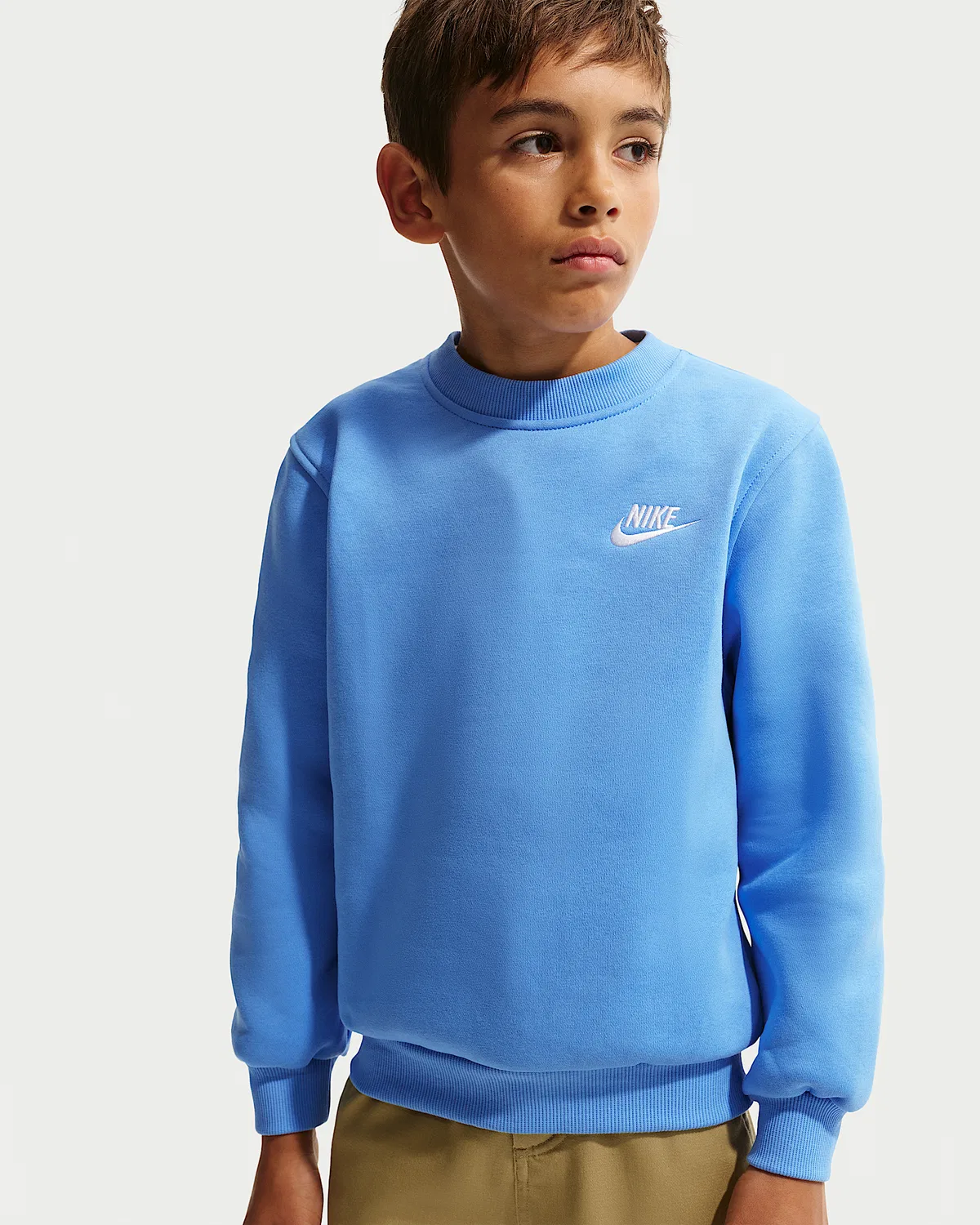 Детская толстовка Nike Sportswear Club Fleece, University Blue/White — фото 3