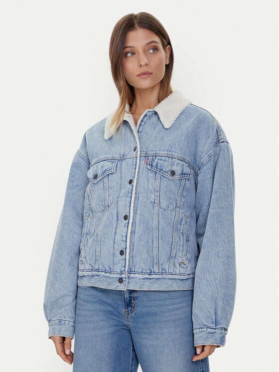 

Джинсовая куртка loose fit Sherpa Trucker 90's A4435-0010 Levi'S, синий