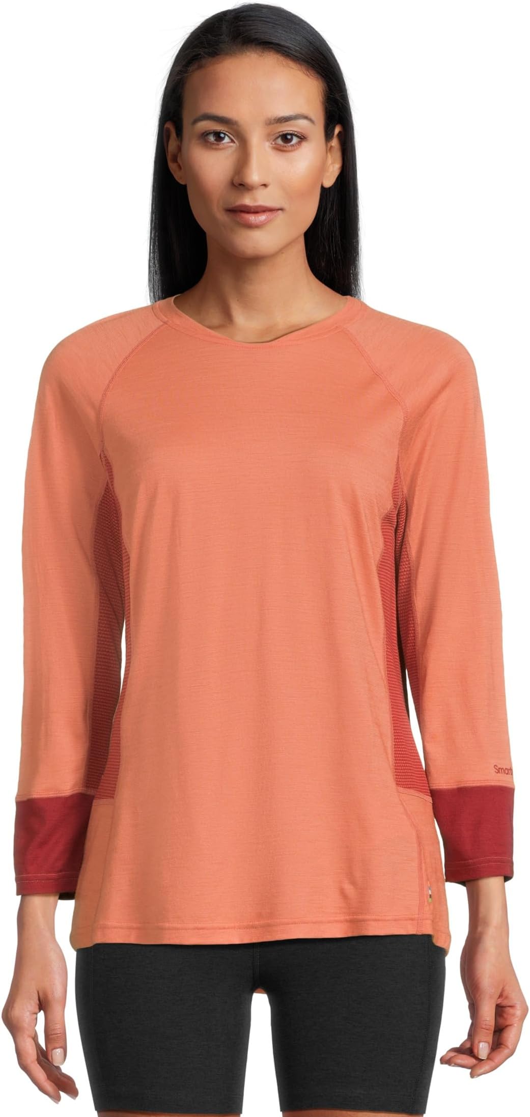 

Женская майка для горного велосипеда с рукавом 3/4 Smartwool, Terracotta