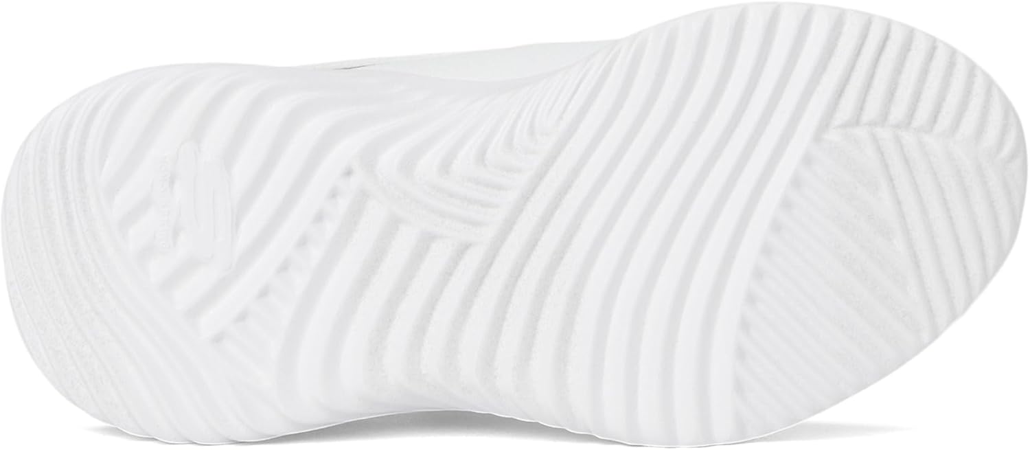 Мужские слипоны Skechers Hands Free Bounder 403896L (маленький/большой ребенок), белый — фото 3