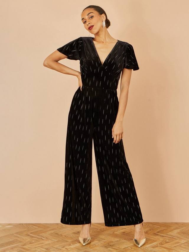 

Вельветовый комбинезон с короткими рукавами и V-образным вырезом Yumi