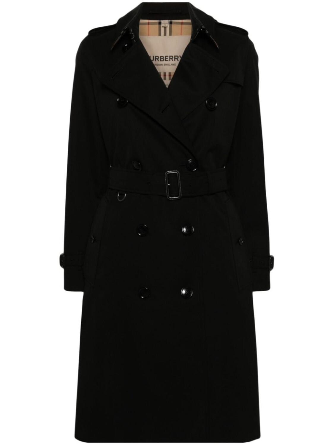 

Тренч The Kensington Burberry, черный