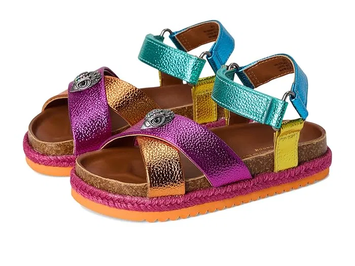 Сандалии с джинсовым ремешком Mini Kensington Kurt Geiger London Kids, Rainbow
