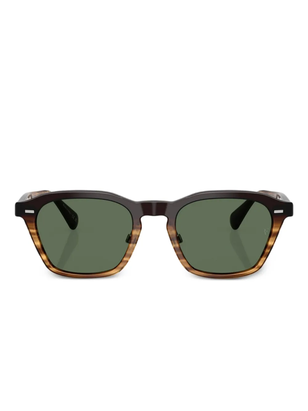 

Солнцезащитные очки в квадратной оправе Oliver Peoples, черный