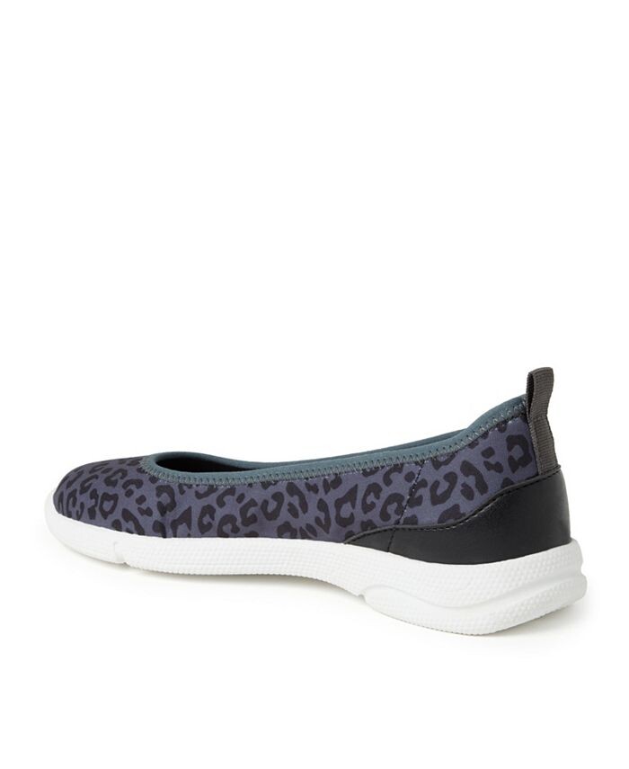 Женские балетки Mia Easy Foam Dearfoams, цвет Gray Leopard — фото 3