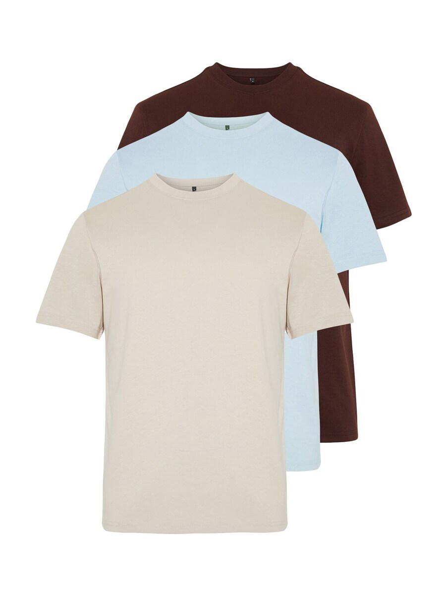 

Рубашка Trendyol, цвет Beige/Pastel blue/Chocolate