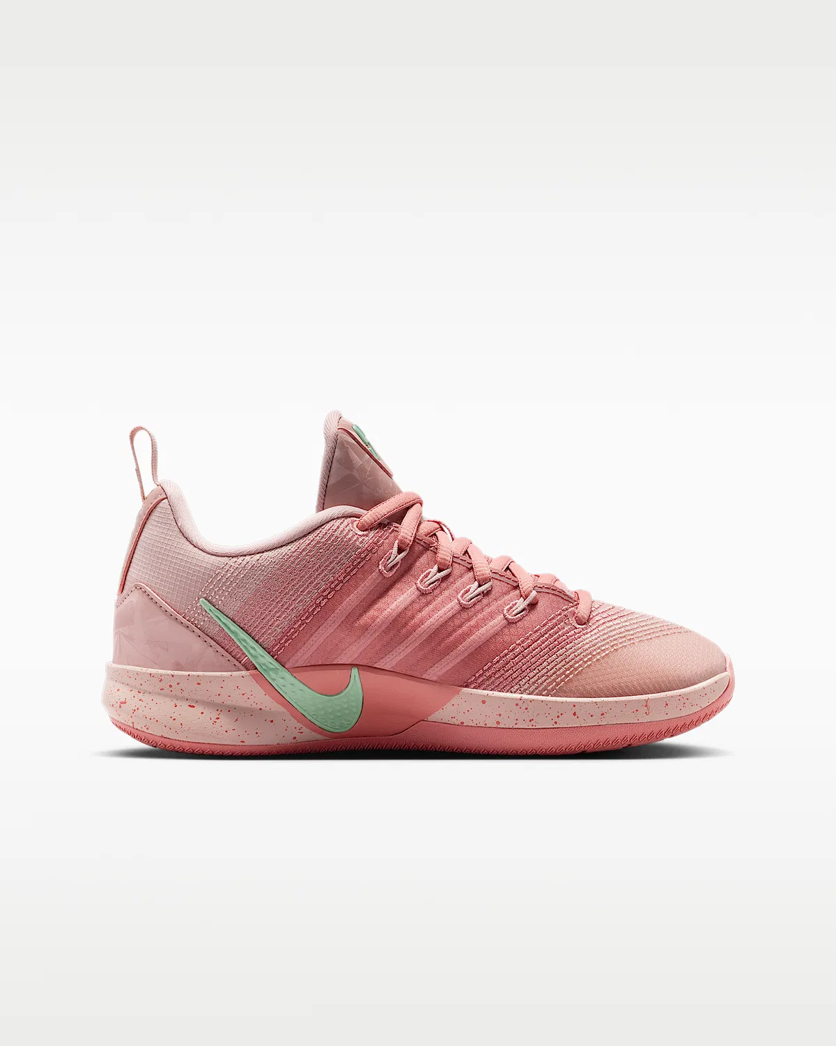 Детские баскетбольные кроссовки Sabrina 3 "Three", Pink Oxford/Red Stardust/Enamel Green/Coconut Milk — фото 3