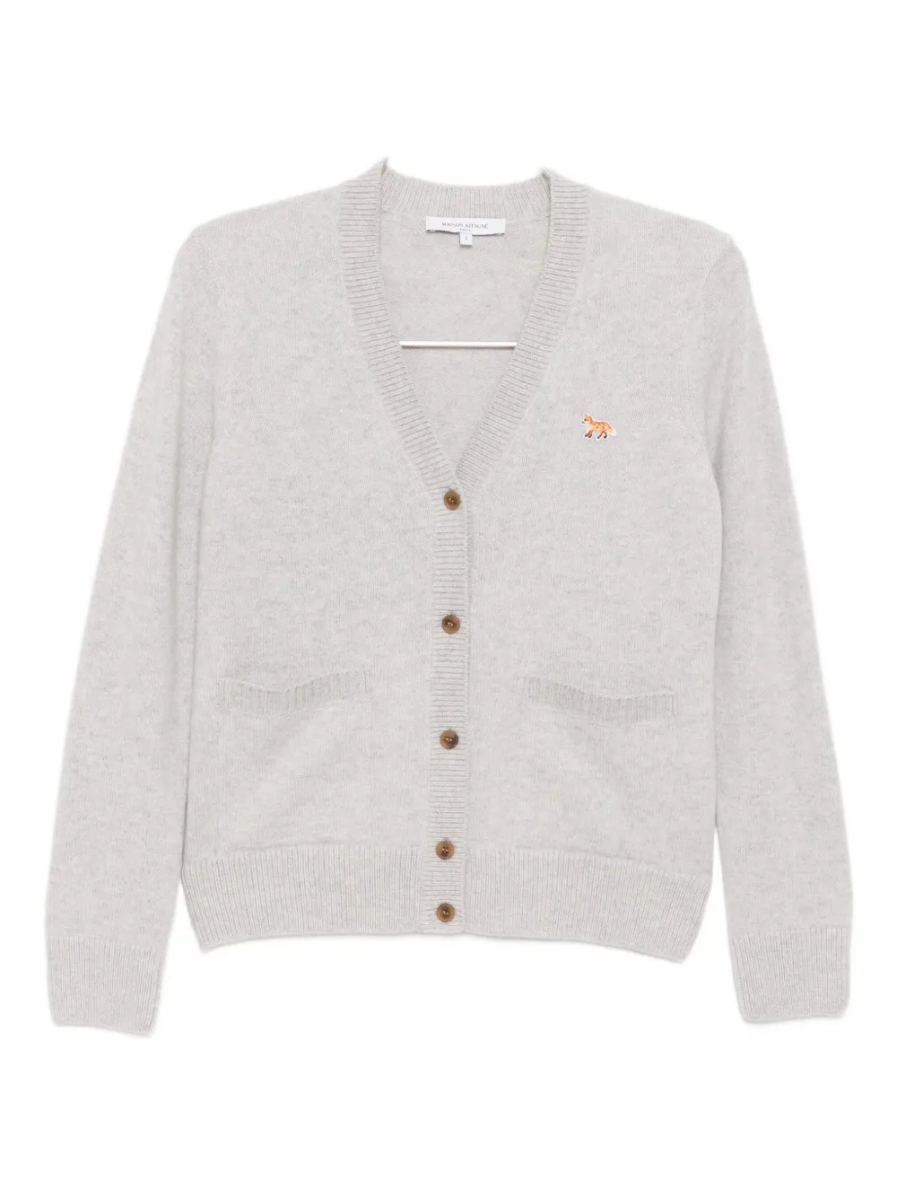 

Кардиган с нашивкой Baby Fox Patch Maison Kitsuné, серый