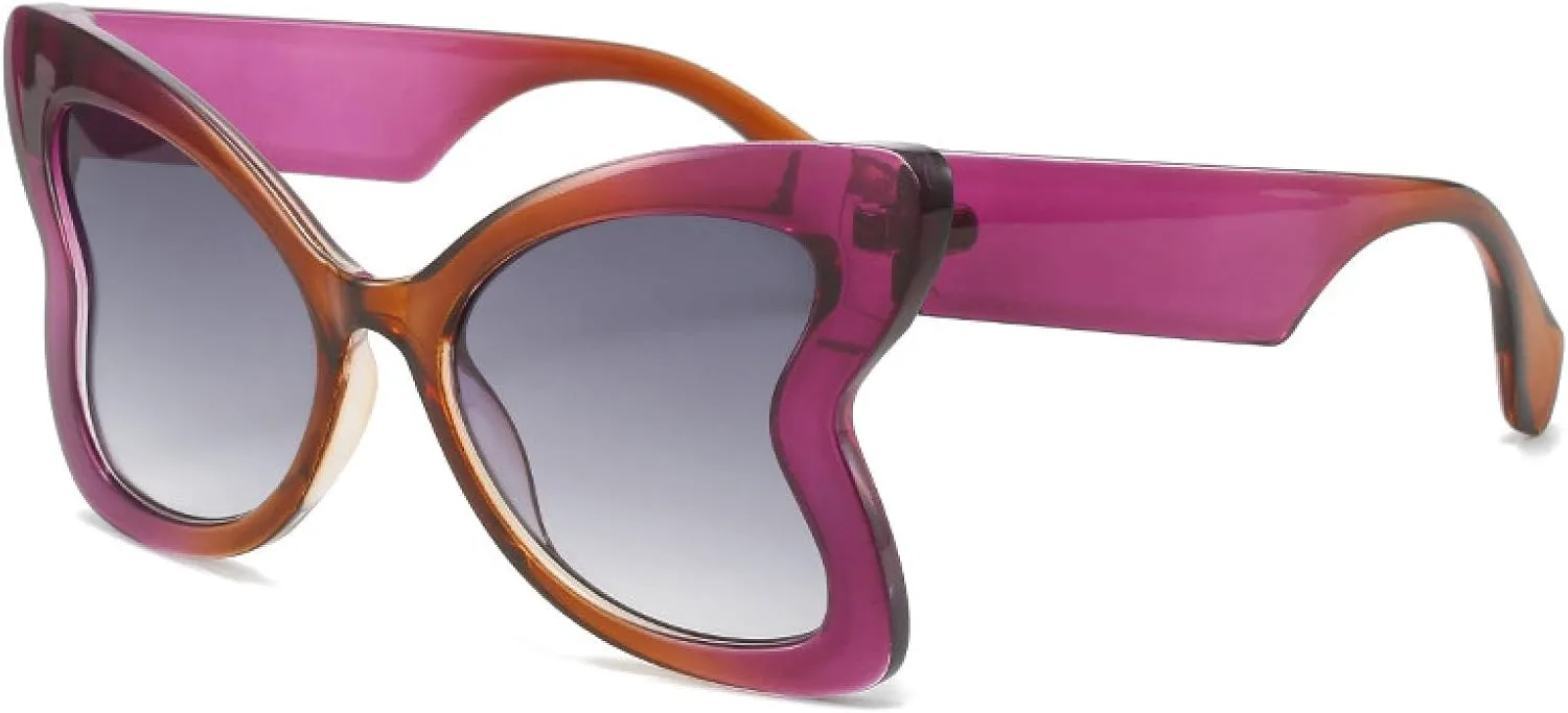 

Солнцезащитные очки-бабочки для женщин, большие, в форме сердца, модные, с леопардовым принтом, для активного отдыха, защита от УФ-излучения UV400 TVTBBVV, C1