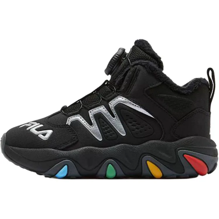 SEASON FSW противоскользящие утепленные высокие повседневные кроссовки Kids' FILA KIDS, Black/Space Silver-FIS