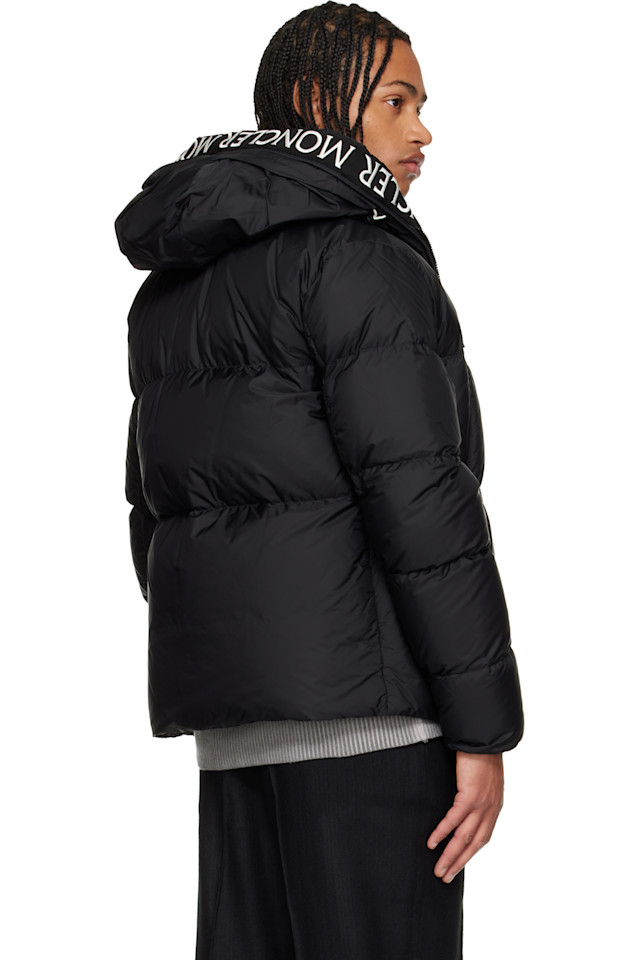 Пуховая куртка Montcla с капюшоном и короткими рукавами Moncler, черный — фото 3