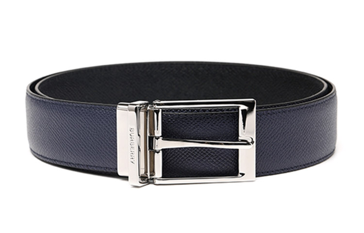 

Burberry Кожаный ремень мужской синий, Blue