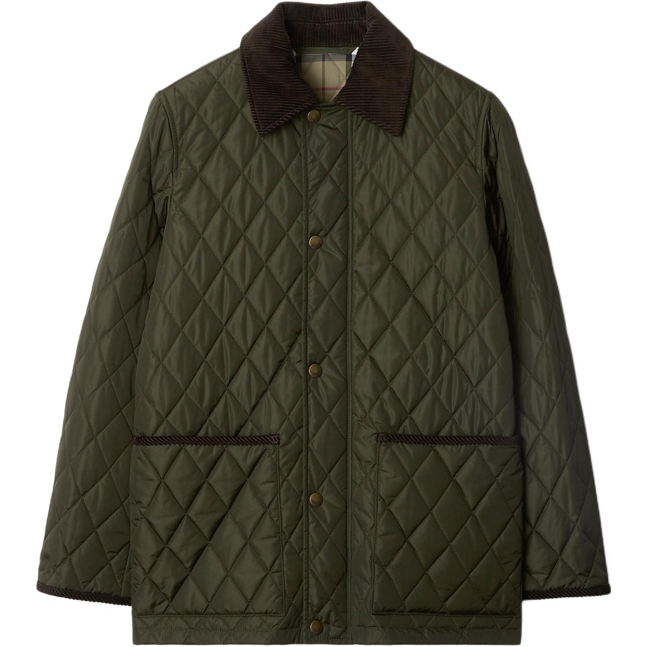 Куртка стеганая Burberry Shale/Brush Ip Check, темно-зеленый — фото 2
