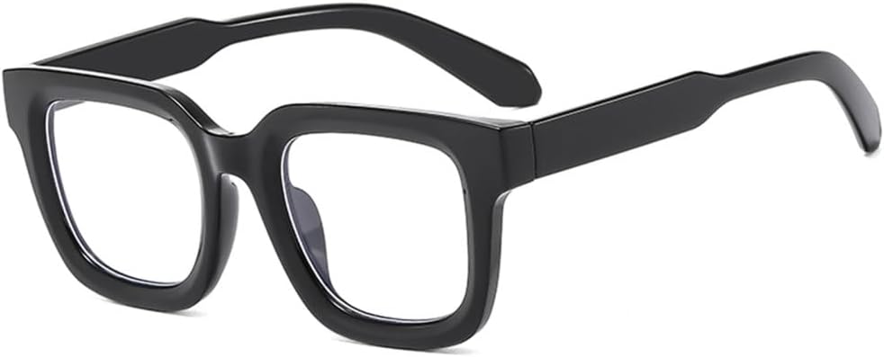 

Модные классические солнцезащитные очки для женщин, защита от УФ-излучения UV400, винтажные панк-очки, мужские солнцезащитные очки простого стиля для женщин MTZJH, Black Clear