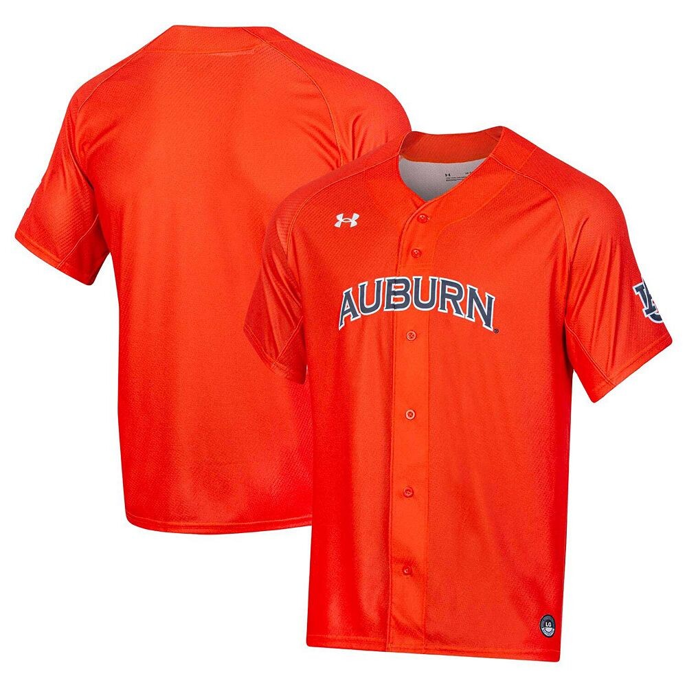 

Мужская бейсбольная майка Under Armour оранжево-каштанового цвета Tigers Replica, цвет Aub Orange