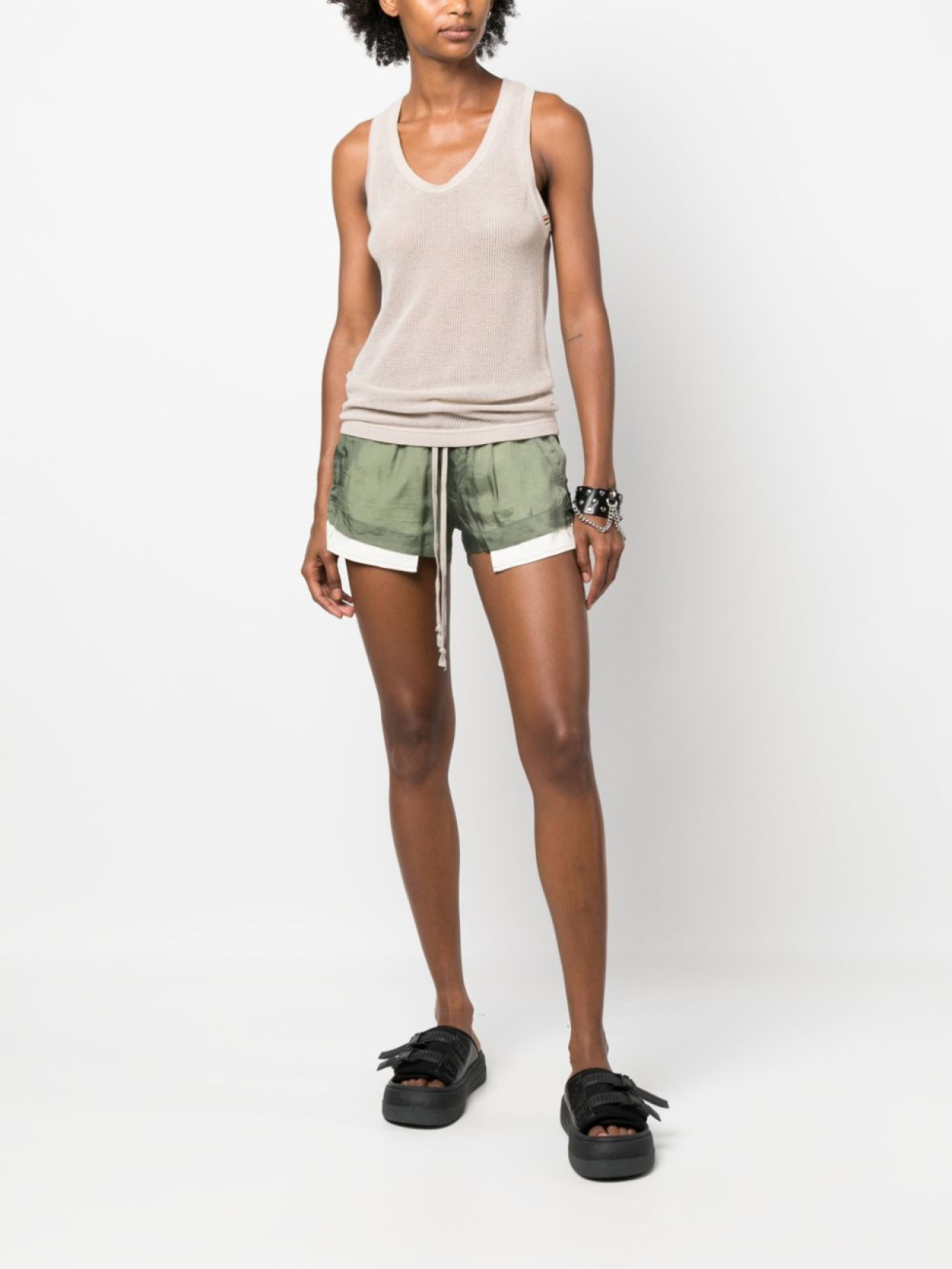 

Rick Owens шорты с кулиской, зеленый