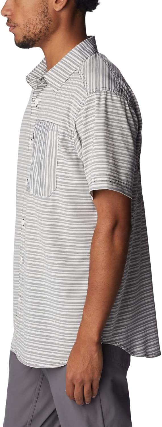 

Мужская рубашка Columbia Twisted Creek II с коротким рукавом, Blackasic Stripe