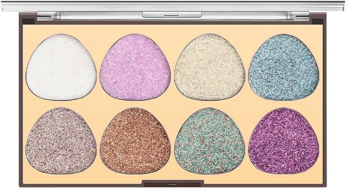 Палетка теней для век Glitter Shimmer 8 цветов Generic