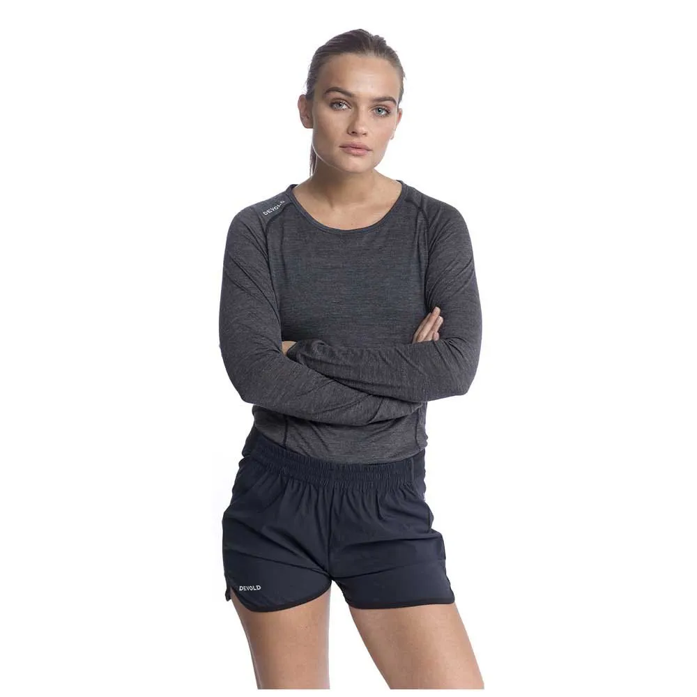 

Футболка DEVOLD OF NORWAY Running Merino 130 long sleeve, серый