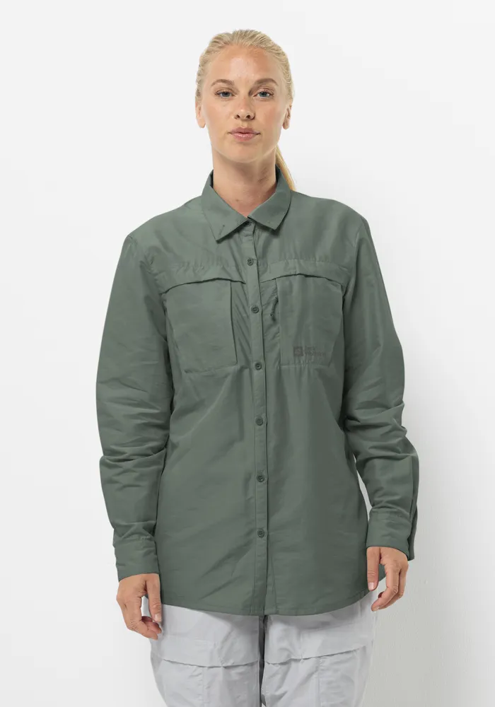 

Блузка с длинными рукавами Jack Wolfskin "BARRIER L/S SHIRT W", зеленый