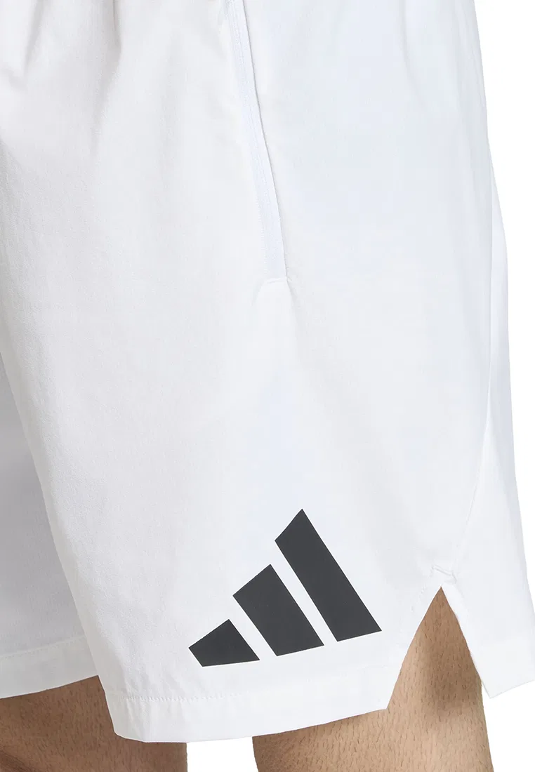Шорты спортивные, тканые, Z.N.E., Adidas, белый — фото 4