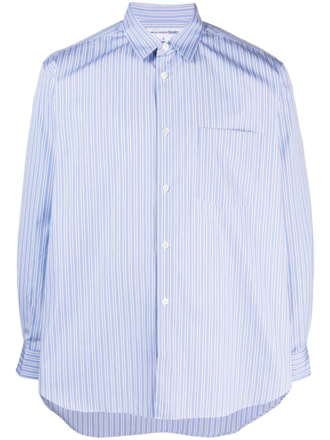 

Comme Des Garçons Shirt полосатая рубашка с длинными рукавами, синий