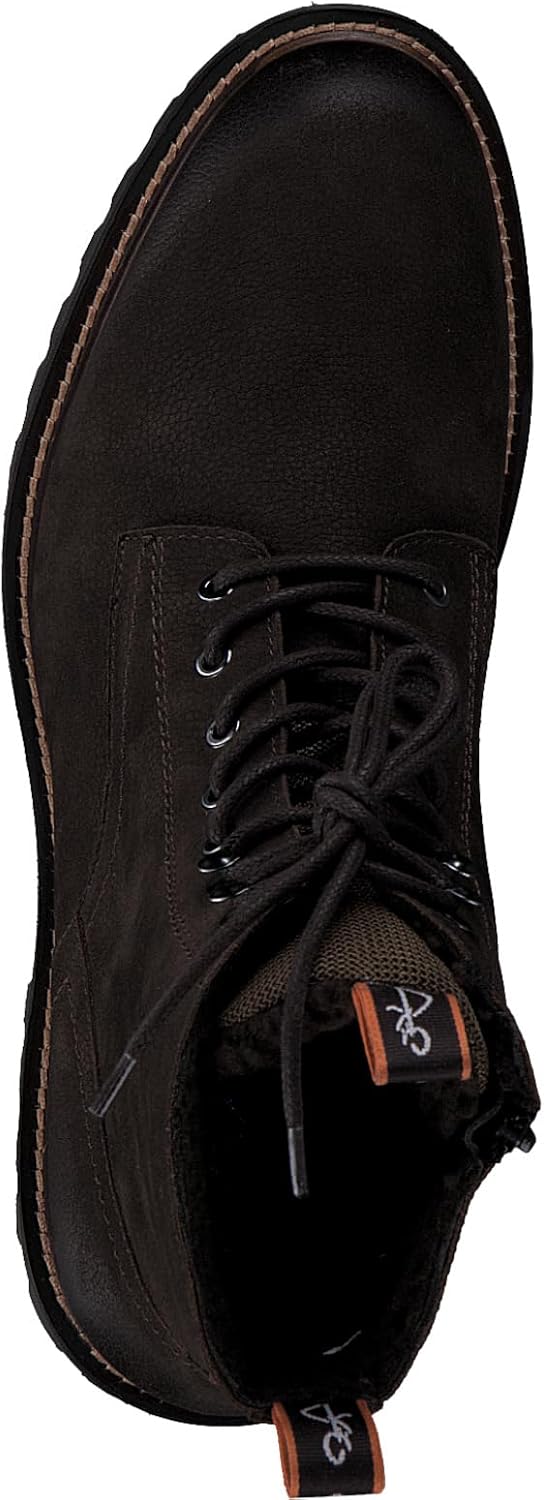 Мужские современные ботинки на шнуровке MARCO TOZZI, Mocha Nubuck — фото 3