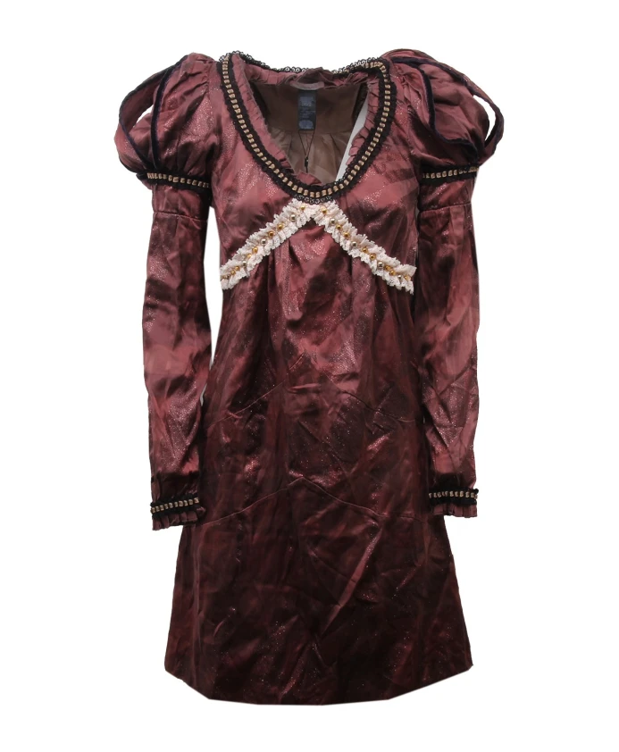 

Шелковое платье приталенного силуэта, модель Изабелла. Custo Barcelona, коричневый