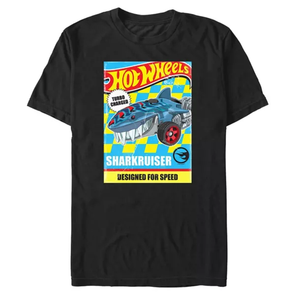 

Мужская футболка с графическим дизайном sharkruiser для скорости Hot Wheels, черный