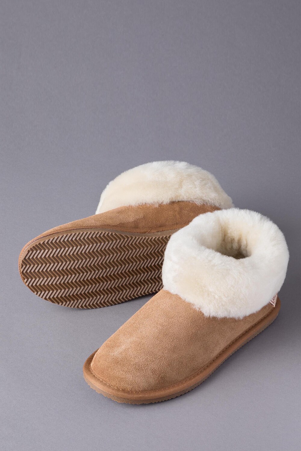 Женские тапочки Lakeland из овчины Lakeland Leather, коричневый — фото 2