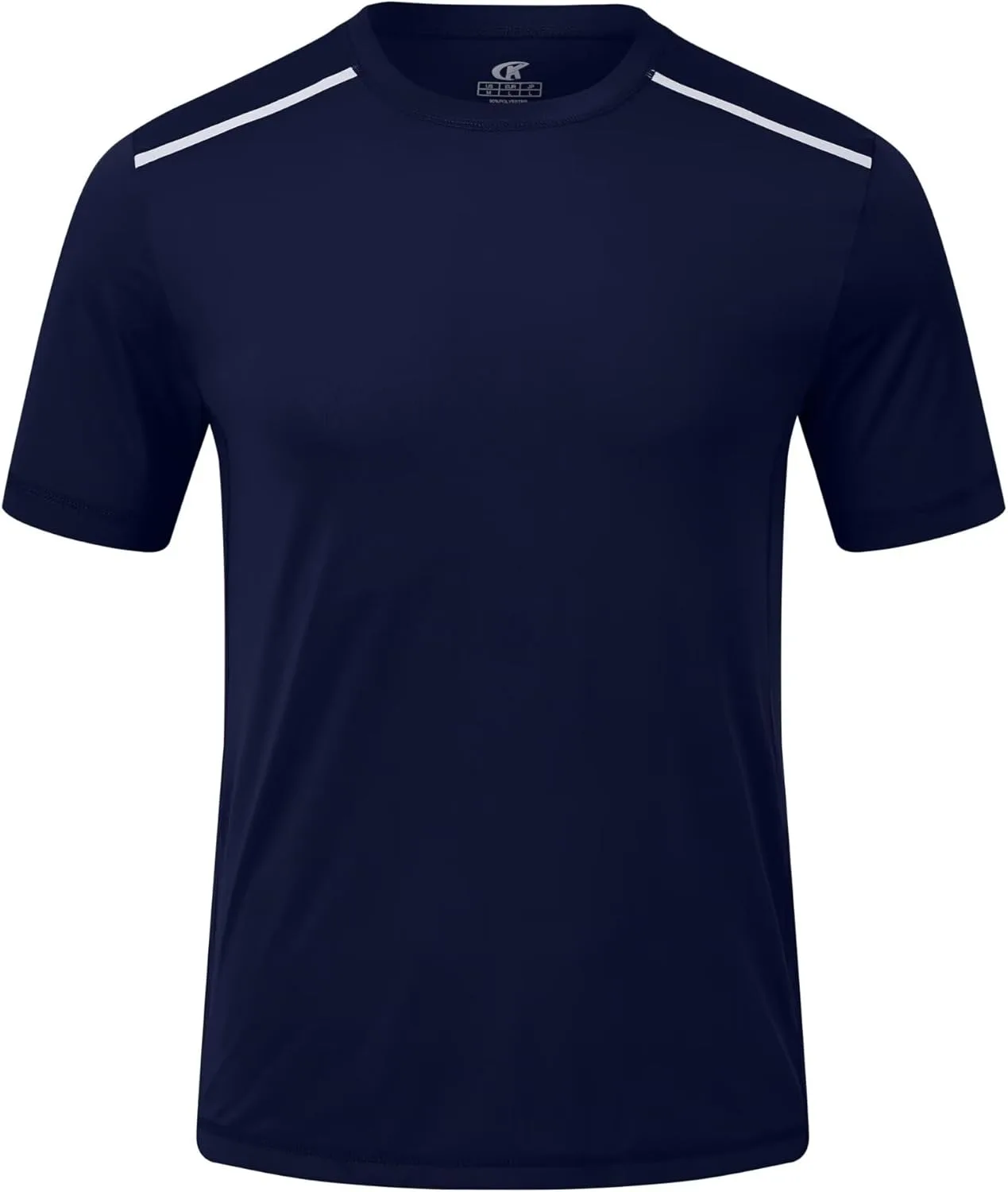 

Мужская футболка Yundobop для тренировок, дышащая, с коротким рукавом и UPF 50+