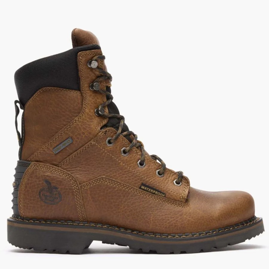 Мужские водонепроницаемые рабочие ботинки Georgia Giant Revamp 8 дюймов GEORGIA BOOT, коричневый