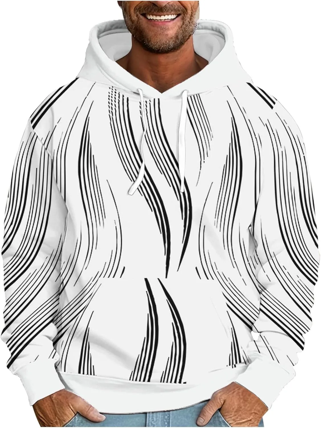 

Толстовка с капюшоном Quarter Zip, мужская, с длинным рукавом и карманами Cheyubny