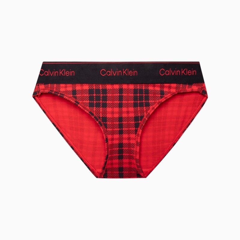 

Трусы-бикини женские Calvin Klein клетчатые, красный