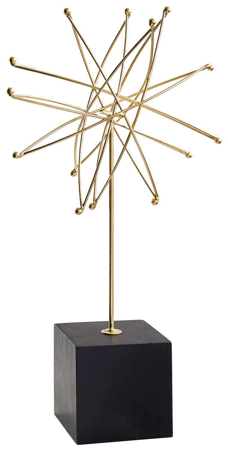 

Скульптура Ambia Home, 18,5x35,5x10 см, черный/золотой