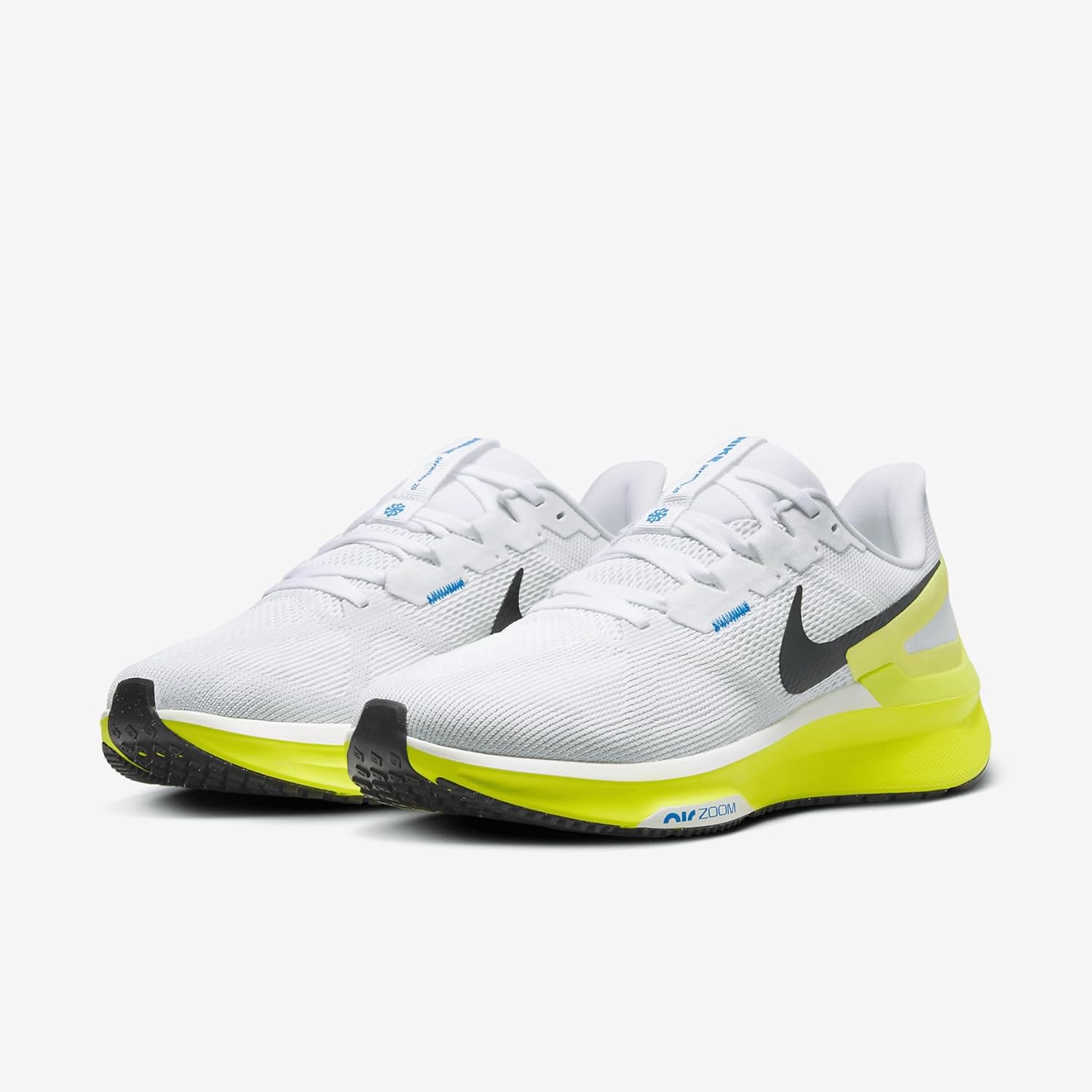 Мужские беговые кроссовки Nike Low, белый/черный/синий — фото 4
