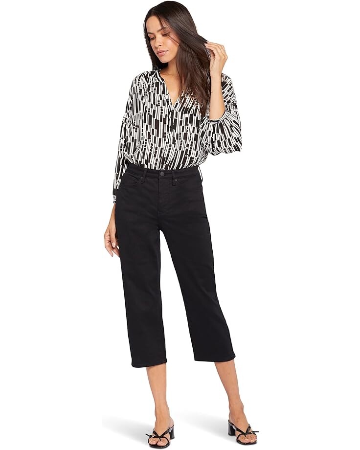 

Джинсы NYDJ Joni High-Rise Relaxed Capris in Black, черный