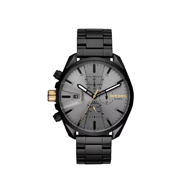 

DIESEL Мужские часы кварцевый механизм браслет из нержавеющей стали 54мм серый циферблат