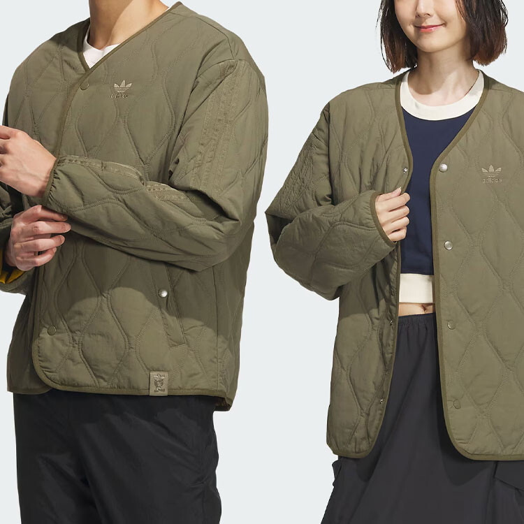 Стеганая куртка TOC Unisex Olive Strata Adidas Originals, оливковый — фото 3