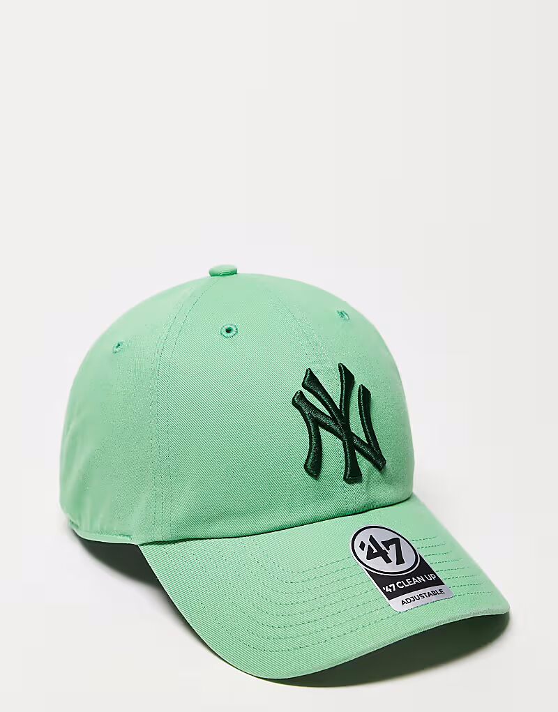 

47 Brand тональная бейсболка NY Yankees clean up зеленого цвета