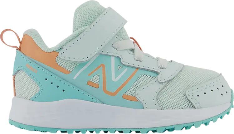 

Кроссовки Fresh Foam 650 Bungee Lace Top Strap Toddler X-Wide 'Light Surf', синий