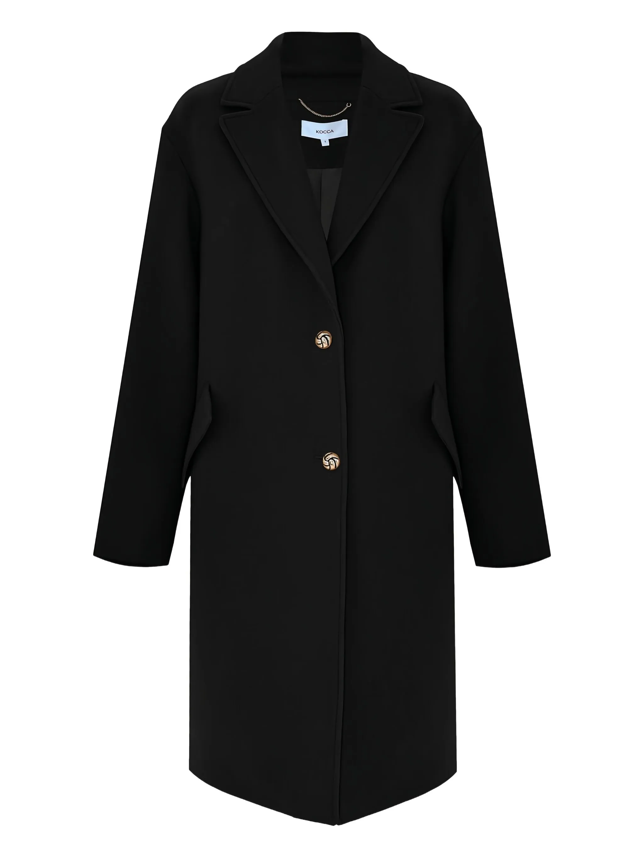 

Пальто Mallos на пуговицах Kocca, черный