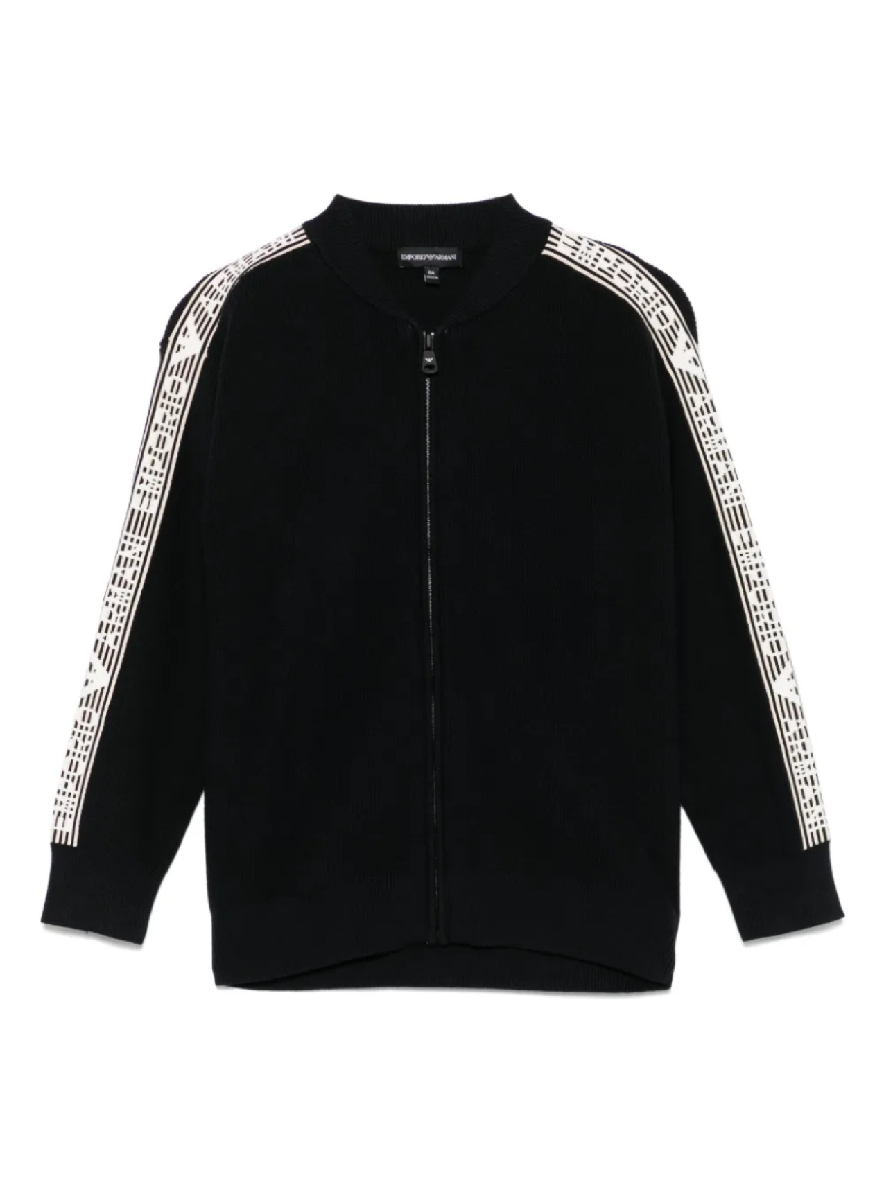 

Emporio Armani Kids кардиган с жаккардовым логотипом, синий
